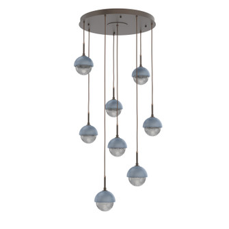 Cabochon LED Pendant in Flat Bronze (404|CHB0093-08-FB-S-C01-L1-BU)