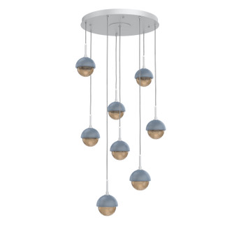 Cabochon LED Pendant in Classic Silver (404|CHB0093-08-CS-B-C01-L1-BU)