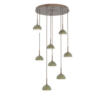 Cabochon LED Pendant in Burnished Bronze (404|CHB0093-08-BB-WL-C01-L3-GE)