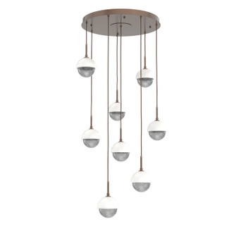 Cabochon LED Pendant in Burnished Bronze (404|CHB0093-08-BB-S-C01-L3-WI)