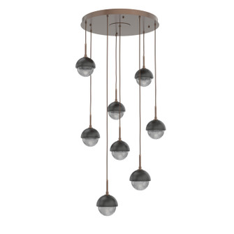 Cabochon LED Pendant in Burnished Bronze (404|CHB0093-08-BB-S-C01-L3-MB)