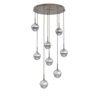 Cabochon LED Pendant in Burnished Bronze (404|CHB0093-08-BB-S-C01-L3-CS)