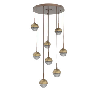 Cabochon LED Pendant in Burnished Bronze (404|CHB0093-08-BB-S-C01-L1-GB)