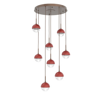 Cabochon LED Pendant in Burnished Bronze (404|CHB0093-08-BB-C-C01-L3-RE)
