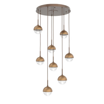 Cabochon LED Pendant in Burnished Bronze (404|CHB0093-08-BB-C-C01-L3-NB)