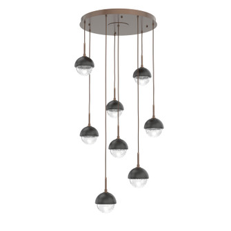Cabochon LED Pendant in Burnished Bronze (404|CHB0093-08-BB-C-C01-L3-MB)