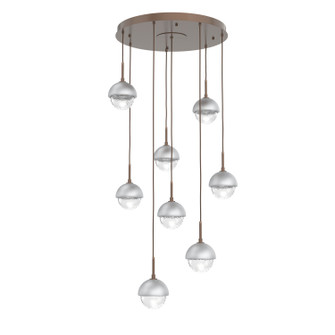 Cabochon LED Pendant in Burnished Bronze (404|CHB0093-08-BB-C-C01-L3-CS)