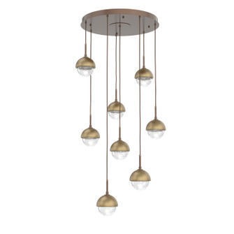 Cabochon LED Pendant in Burnished Bronze (404|CHB0093-08-BB-C-C01-L1-GB)