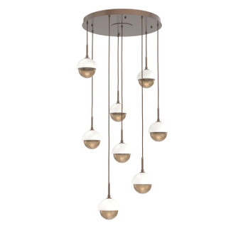 Cabochon LED Pendant in Burnished Bronze (404|CHB0093-08-BB-B-C01-L1-WI)