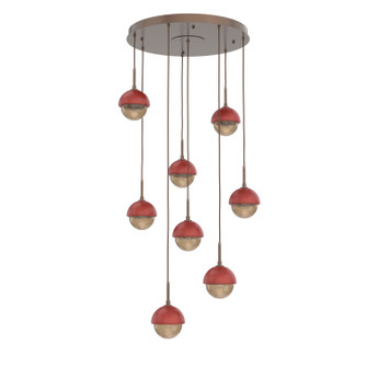 Cabochon LED Pendant in Burnished Bronze (404|CHB0093-08-BB-B-C01-L1-RE)