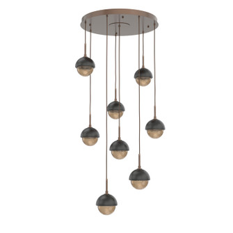 Cabochon LED Pendant in Burnished Bronze (404|CHB0093-08-BB-B-C01-L1-MB)