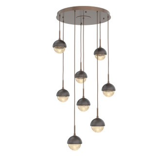 Cabochon LED Pendant in Burnished Bronze (404|CHB0093-08-BB-A-C01-L3-GP)