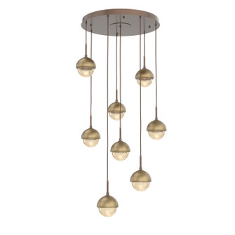 Cabochon LED Pendant in Burnished Bronze (404|CHB0093-08-BB-A-C01-L3-GB)