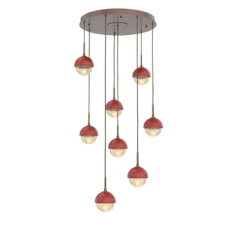 Cabochon LED Pendant in Burnished Bronze (404|CHB0093-08-BB-A-C01-L1-RE)