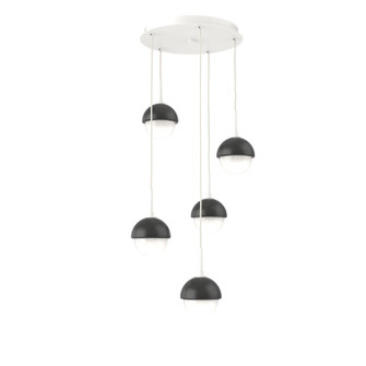 Cabochon LED Pendant in Salt White (404|CHB0093-05-WI-WL-C01-L3-MB)