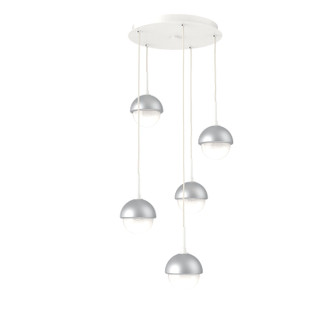 Cabochon LED Pendant in Salt White (404|CHB0093-05-WI-WL-C01-L3-CS)