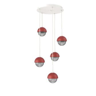 Cabochon LED Pendant in Salt White (404|CHB0093-05-WI-S-C01-L3-RE)
