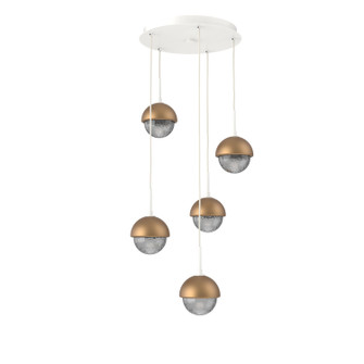 Cabochon LED Pendant in Salt White (404|CHB0093-05-WI-S-C01-L1-NB)
