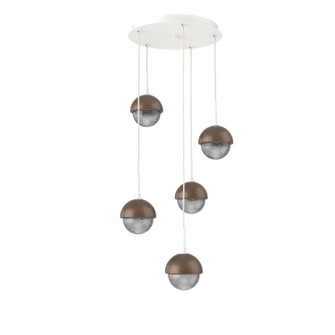 Cabochon LED Pendant in Salt White (404|CHB0093-05-WI-S-C01-L1-BB)