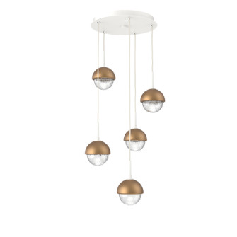 Cabochon LED Pendant in Salt White (404|CHB0093-05-WI-C-C01-L3-NB)