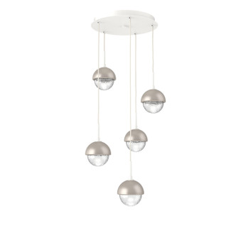 Cabochon LED Pendant in Salt White (404|CHB0093-05-WI-C-C01-L3-BS)