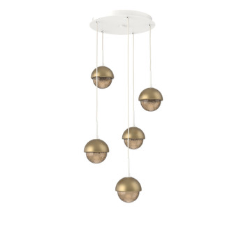 Cabochon LED Pendant in Salt White (404|CHB0093-05-WI-B-C01-L1-GB)