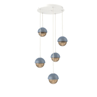 Cabochon LED Pendant in Salt White (404|CHB0093-05-WI-B-C01-L1-BU)