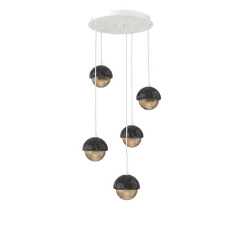 Cabochon LED Pendant in Salt White (404|CHB0093-05-WI-B-C01-L1-BM)
