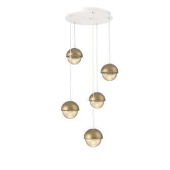 Cabochon LED Pendant in Salt White (404|CHB0093-05-WI-A-C01-L3-GB)