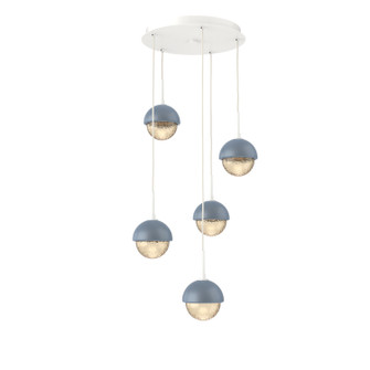 Cabochon LED Pendant in Salt White (404|CHB0093-05-WI-A-C01-L3-BU)