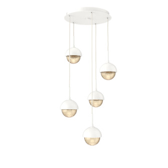 Cabochon LED Pendant in Salt White (404|CHB0093-05-WI-A-C01-L1-MS)
