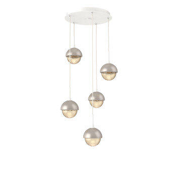 Cabochon LED Pendant in Salt White (404|CHB0093-05-WI-A-C01-L1-BS)