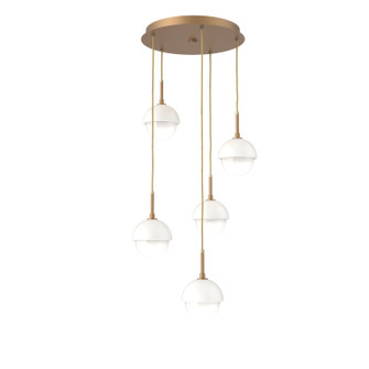 Cabochon LED Pendant in Novel Brass (404|CHB0093-05-NB-WL-C01-L3-WI)