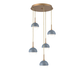 Cabochon LED Pendant in Novel Brass (404|CHB0093-05-NB-WL-C01-L3-BU)