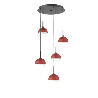 Cabochon LED Pendant in Matte Black (404|CHB0093-05-MB-WL-C01-L3-RE)