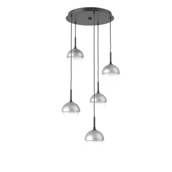 Cabochon LED Pendant in Matte Black (404|CHB0093-05-MB-WL-C01-L3-CS)