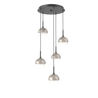 Cabochon LED Pendant in Matte Black (404|CHB0093-05-MB-WL-C01-L3-BS)
