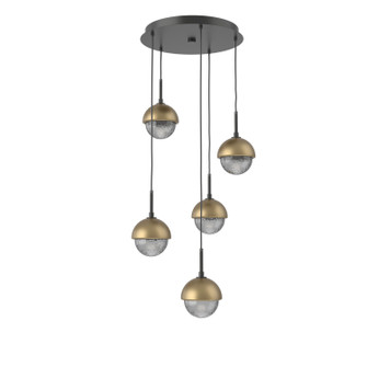 Cabochon LED Pendant in Matte Black (404|CHB0093-05-MB-S-C01-L3-GB)