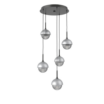 Cabochon LED Pendant in Matte Black (404|CHB0093-05-MB-S-C01-L3-CS)