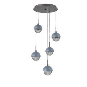 Cabochon LED Pendant in Graphite (404|CHB0093-05-GP-S-C01-L3-BU)