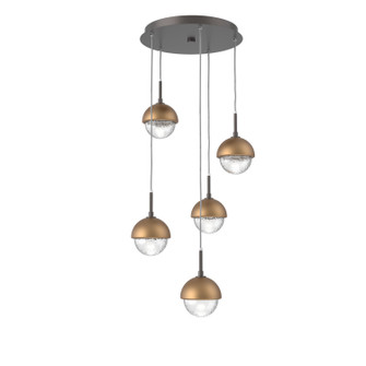 Cabochon LED Pendant in Graphite (404|CHB0093-05-GP-C-C01-L3-NB)