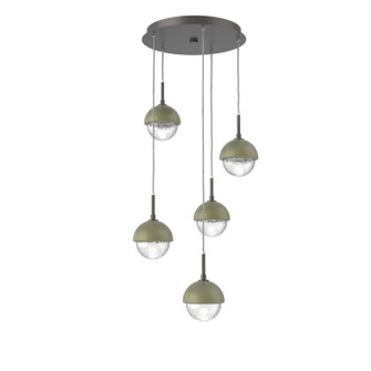 Cabochon LED Pendant in Graphite (404|CHB0093-05-GP-C-C01-L3-GE)