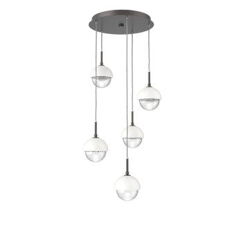 Cabochon LED Pendant in Graphite (404|CHB0093-05-GP-C-C01-L1-WI)
