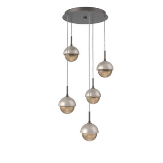 Cabochon LED Pendant in Graphite (404|CHB0093-05-GP-B-C01-L3-BS)