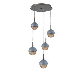 Cabochon LED Pendant in Graphite (404|CHB0093-05-GP-B-C01-L1-BU)