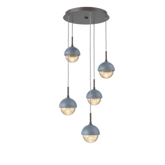 Cabochon LED Pendant in Graphite (404|CHB0093-05-GP-A-C01-L3-BU)