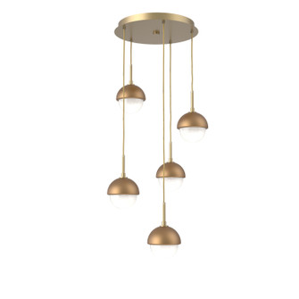 Cabochon LED Pendant in Gilded Brass (404|CHB0093-05-GB-WL-C01-L3-NB)