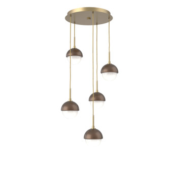 Cabochon LED Pendant in Gilded Brass (404|CHB0093-05-GB-WL-C01-L3-BB)