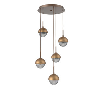 Cabochon LED Pendant in Burnished Bronze (404|CHB0093-05-BB-S-C01-L1-NB)