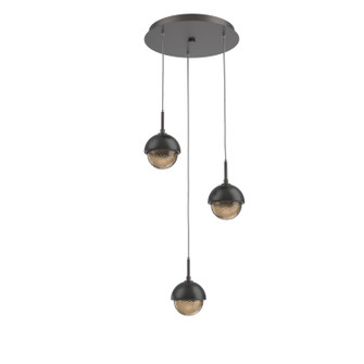 Cabochon LED Pendant in Graphite (404|CHB0093-03-GP-B-C01-L1-MB)